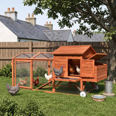 Wheely Easy Chicken Coop – 6-9 Birds - Natural Wood
