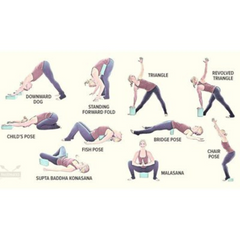 High-Density Foam Yoga Brick | Non-Slip Support Block for Posture, Stretching & Pilates