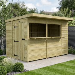 10ft x 6ft Premium Timber Bar Shed – The Ultimate Garden Entertaining Space