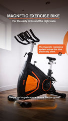 Magnetic Exercise Bike | Silent & Compact Home Fitness Cycling Trainer